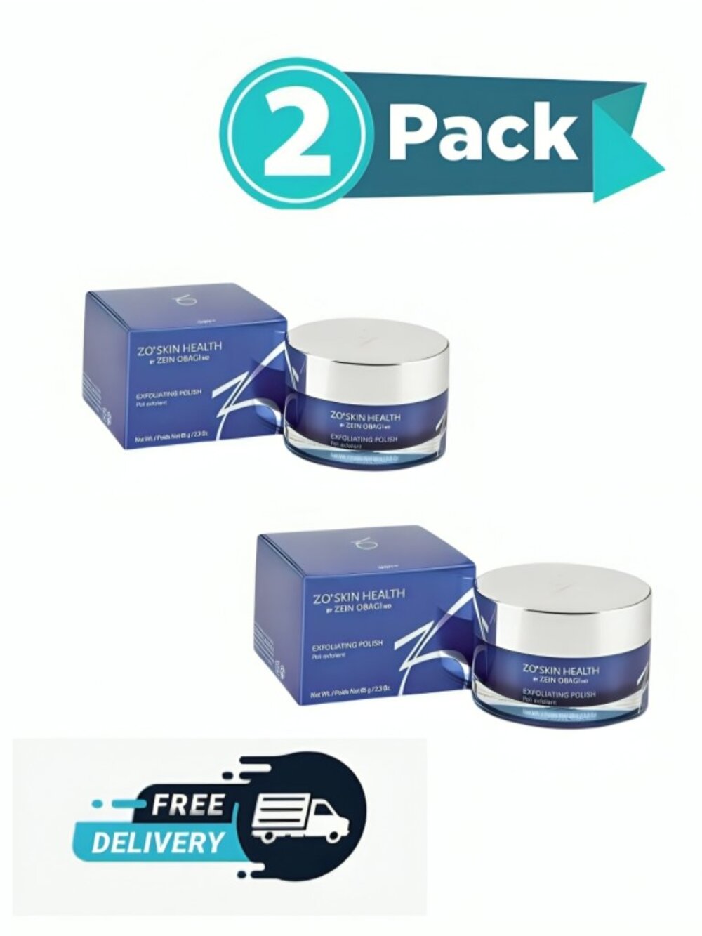 ZO Skin Health Exfoliating Polish 2.3 oz | Face Scrub Exfoliator Cleanser